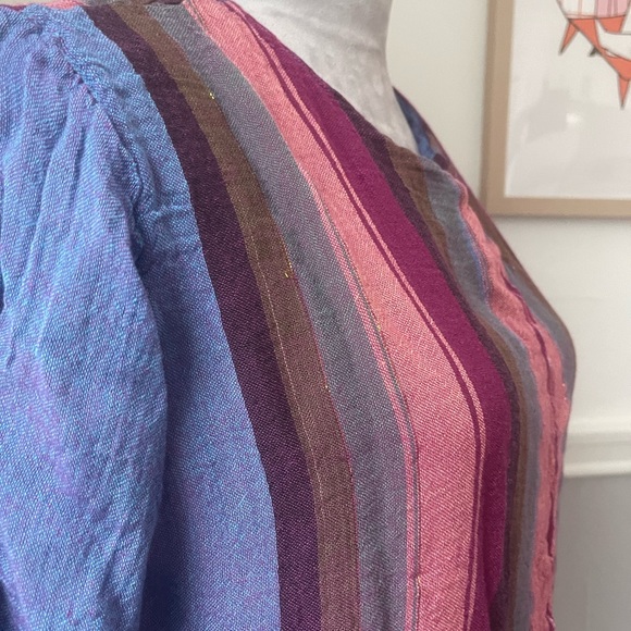 🔵5 For $15🔵 Lightweight Stripe Swim Coverup - Picture 4 of 5